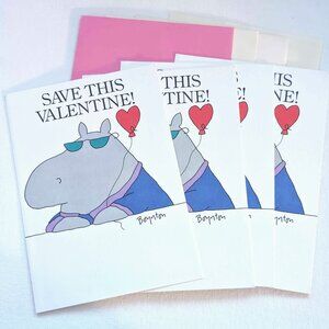 Set of 4 Vintage Autograph Funny Valentine's Cards by Sandra Boynton 1988 Unused